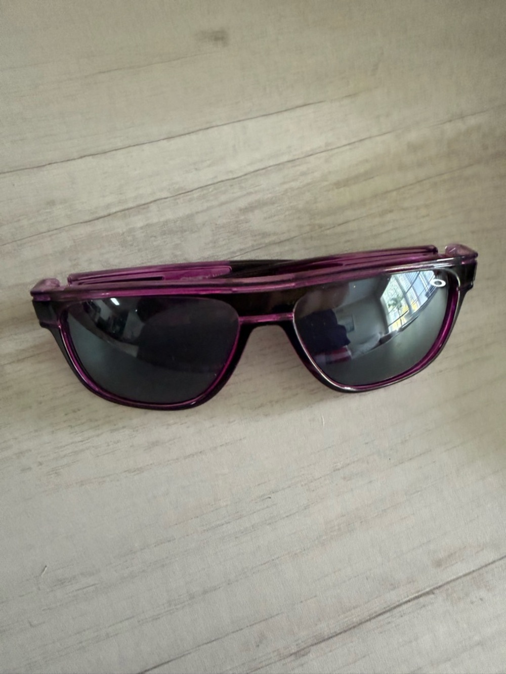 Oakley Translucent Purple Women's Sunglasses with Dark Lenses